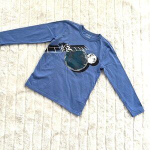 Kids Crewcuts Glow-in-the-Dark Space T-Shirt (Blue) S 6/7